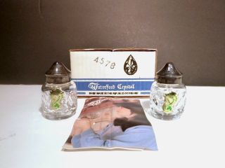 Vintage Waterford Crystal Individual/ Small Salt & Pepper Shaker Set 2 1/2 "