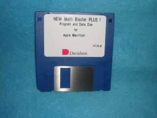 Math Blaster Plus Program And Disk Data For Apple Macintosh,  V.  1.  0.  2
