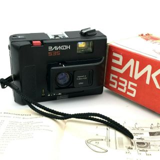 Vintage Camera Elicon 535 Nos Viewfinder Minar F/3.  8 35mm Lens Film Box