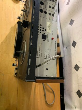 TANDBERG Model 6000X Reel to Reel Tape Recorder,  Powers on, 5