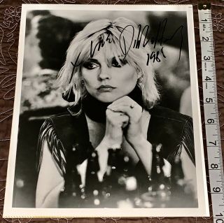 Debbie Harry Signed 8x10 Promotional Photograph 1988 Vintage Autograph Blondie