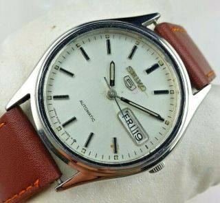 Vintage Seiko 5 6309a 17j Men Automatic Japan Dial Wrist Watch C0599