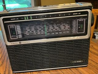 General Electric 10 Band Radio Model 72971a Vintage