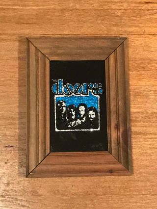 Vintage Doors Carnival Mirror - Jim Morrison - Wood Frame