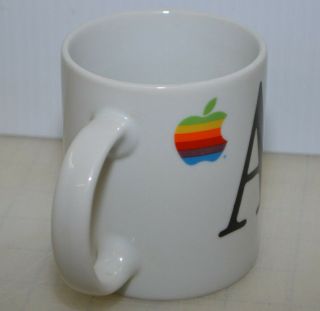 Vintage Macintosh Apple Computer Coffee Mug / Tea Cup With Rainbow Mac Logo 5