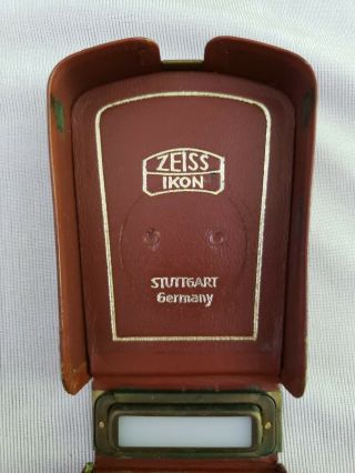 Vintage Zeiss Ikon Ikophot Hand Held Camera Light Meter in Case with Chain 3