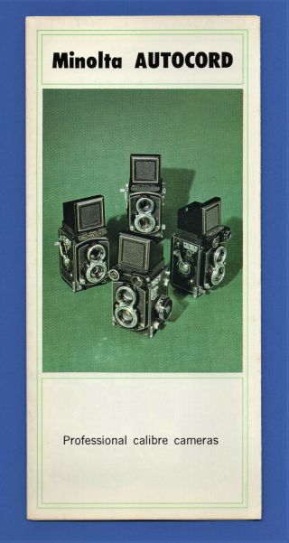 Vintage MINOLTA Autocord & Autocord Cds Camera Brochures - 4