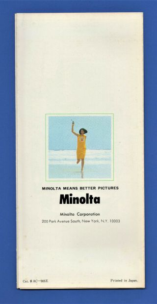 Vintage MINOLTA Autocord & Autocord Cds Camera Brochures - 5