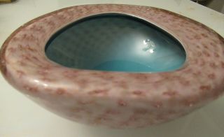 Vintage Murano Glass Ash Tray/bowl Pink ? Candy Dish