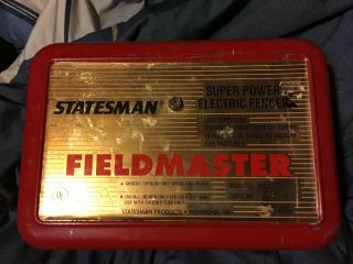 Vintage 15 Mile Low Impedence Fence Charger.  Statesman Fieldmaster Great