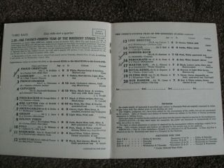 vintage Kempton park horse racing programme 5