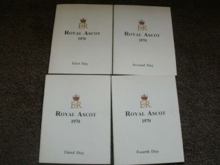 Vintage Royal Ascot Horse Racing Programmes Set 1970