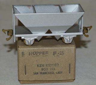 Vintage Ken Kidder Brass Hopper Car - Hon3 Gauge - Japan
