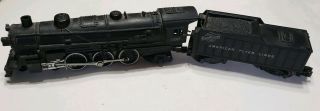 Vintage American Flyer Ac Gilbert Co Toy Train & Coal Tender - Parts
