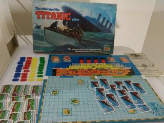 Vintage Board Game Sinking Of The Titanic 1976