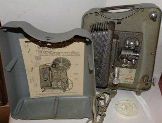 Vintage Keystone K75 8mm Projector in case with cover 2