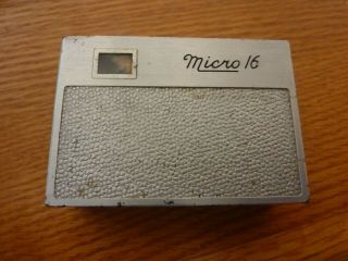 Whittaker Usa Micro 16 Subminiature Pocket Camera W/ Eye Level Finder
