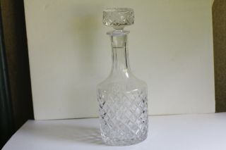Vintage Waterford Cut Crystal Cordial Decanter W/ Stopper