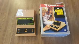 Tomy Caveman Handheld Tabletop Vintage Computer Game 1982,  Includes Box