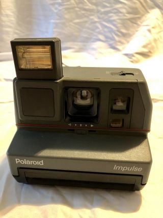 Vintage Polaroid Impulse 600 Plus Instant Film Camera With Strap One Step