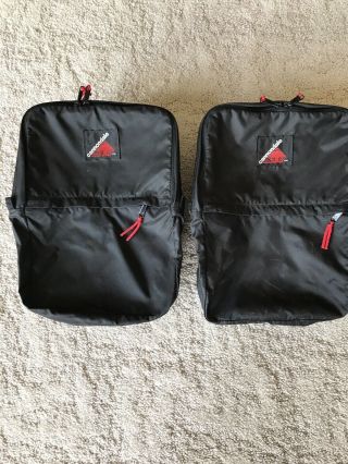 Vintage Cannondale Cycling Bicycle Rear Side Saddle Bag Panniers Black Set Of 2