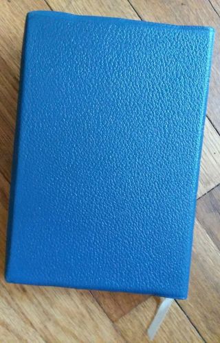 Vintage Masonic Edition Holy Bible Blue Leather Bound Near 2