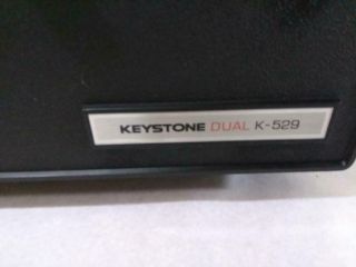 VINTAGE Keystone Dual K - 529 Movie Film Projector Metal Case Standard 8 5
