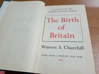 The Birth Of Britain By Winston S.  Churchill 1956 - Hardcover - Vintage