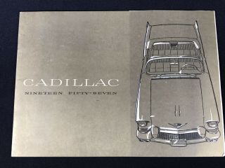 Vtg 1957 Cadillac Car Dealer Sales Brochure
