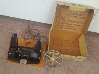 Vintage Kalart Editor Viewer Eight 8mm Movie Film Model Ev 8 Ds Splicer W/ Box