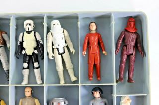 Vintage Kenner Star Wars Figure Case with 24 Figures 6