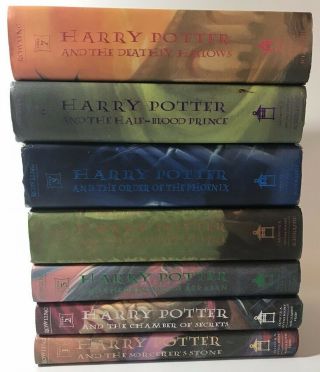 Harry Potter First Edition Hardcover Complete Set 7 Books J.  K.  Rowling
