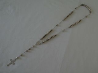 Vintage Mexican Silver Rosary