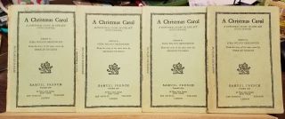 Vintage A Christmas Carol By Charles Dickens (1938 Samuel French,  4 Play Books