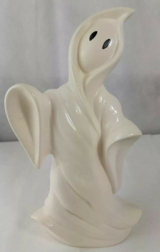 Vintage Ceramic Halloween Ghost Figurine 11.  5” Tall Floating