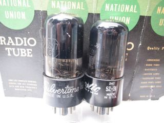 Nu National Union 6sn7 Gt Matched Pair For Tube Preamp (1)