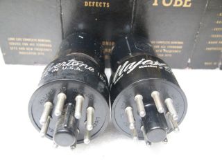 NU NATIONAL UNION 6SN7 GT MATCHED PAIR FOR TUBE PREAMP (1) 2