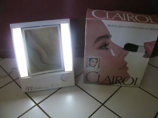 Vintage Clairol Make Up Mirror Vanity True To Light Lm - 7 Double Sided Magnify
