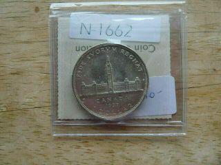 Vintage Canada 1939 Silver Dollar Icc.  S Quality N1662