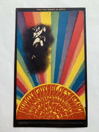 Buddy Guy Blues Band 1968 Grande Ballroom Detroit Postcard Vintage