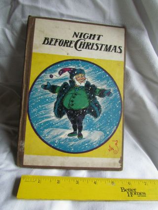 Clement Moore Night Before Christmas Childrens Book Vintage 1940 
