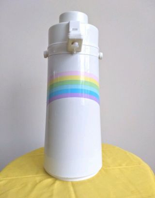 Vintage Retro Coffee Airpot Pump Dispenser Rainbow Pastel 70 