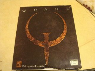 Quake Full Registered Version Game (PC,  1996) Big Box Vintage Windows CD - ROM 5