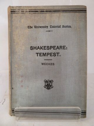 Shakespeare; The Tempest Edited By Ar Weekes C1890s (undated)