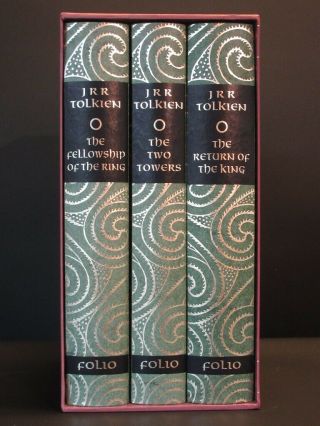 Folio Society The Lord Of The Rings J.  R.  R.  Tolkien 2002 8th Imp 3 Volume Set