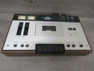 Akai Cs 34d Vintage Stereo Cassette Deck Dolby Limiter Tape Selector