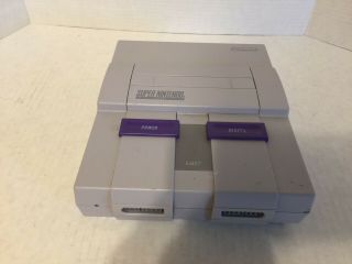 Vintage Nintendo Snes Console Only Cleaned Vg