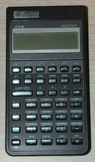 Hp Hewlett Packard 27s Scientific Calculator -