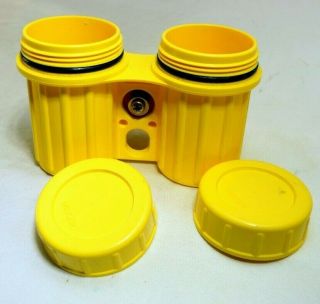 Minolta 2 Canister Case Protective Plastic For 35mm Film Vintage Clip On Type