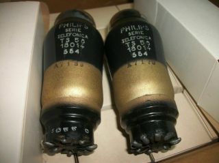 10 X Vacuum Tubes 18014 - Ts56 Philips Old Stock Vacuum Pentode